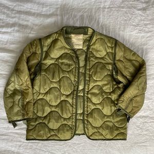 vintage military liner jacket